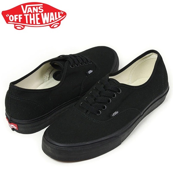 full black vans shoes